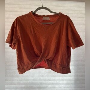 Urban Outfitters Rust Twist Crop Top